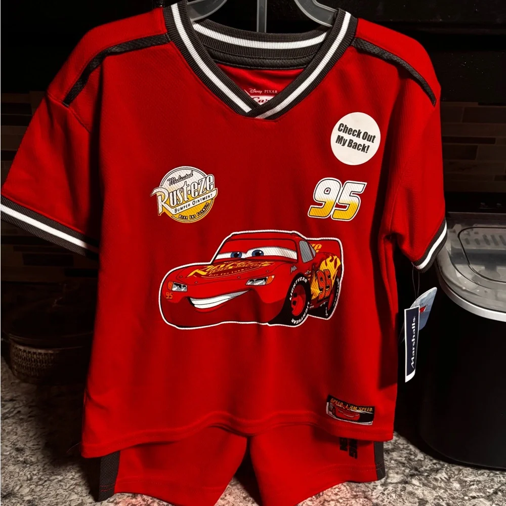Disney Red Lightning McQueen Tee and Shorts Set